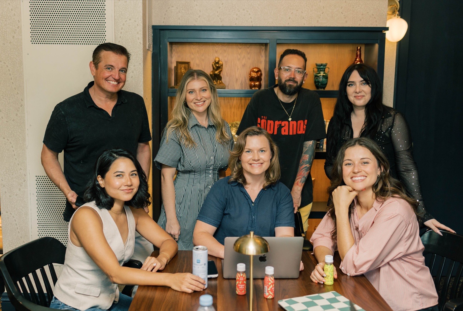 The A Little Bird team gathered around the table for a CPG consulting strategy session